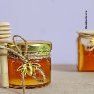 Mini Tarro Redondo de Miel 30 ml con Dije