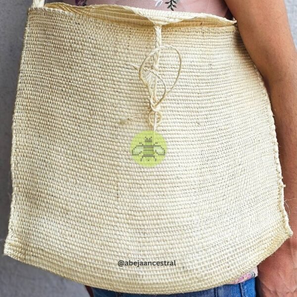 Morral Huasteco de Ixtle Natural Talla Grande